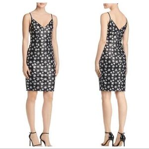 Black Halo Amorie sequin Starry Night sheath dress